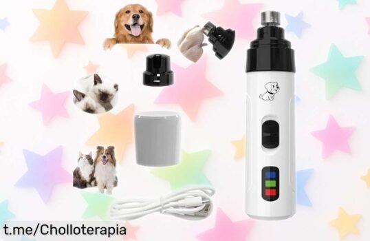 Descubre el molinillo de uñas recargable Silent Groom Pro, súper silencioso y ergonómico: ¡corte perfecto para tu peludo a un precio increíble que no te puedes perder!