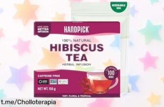 Descubre el refrescante té de hibisco HANDPICK en 100 bolsitas redondas: ¡ofertón y sabor natural que deleitará tus sentidos! ¡Consíguelo antes que se acabe!