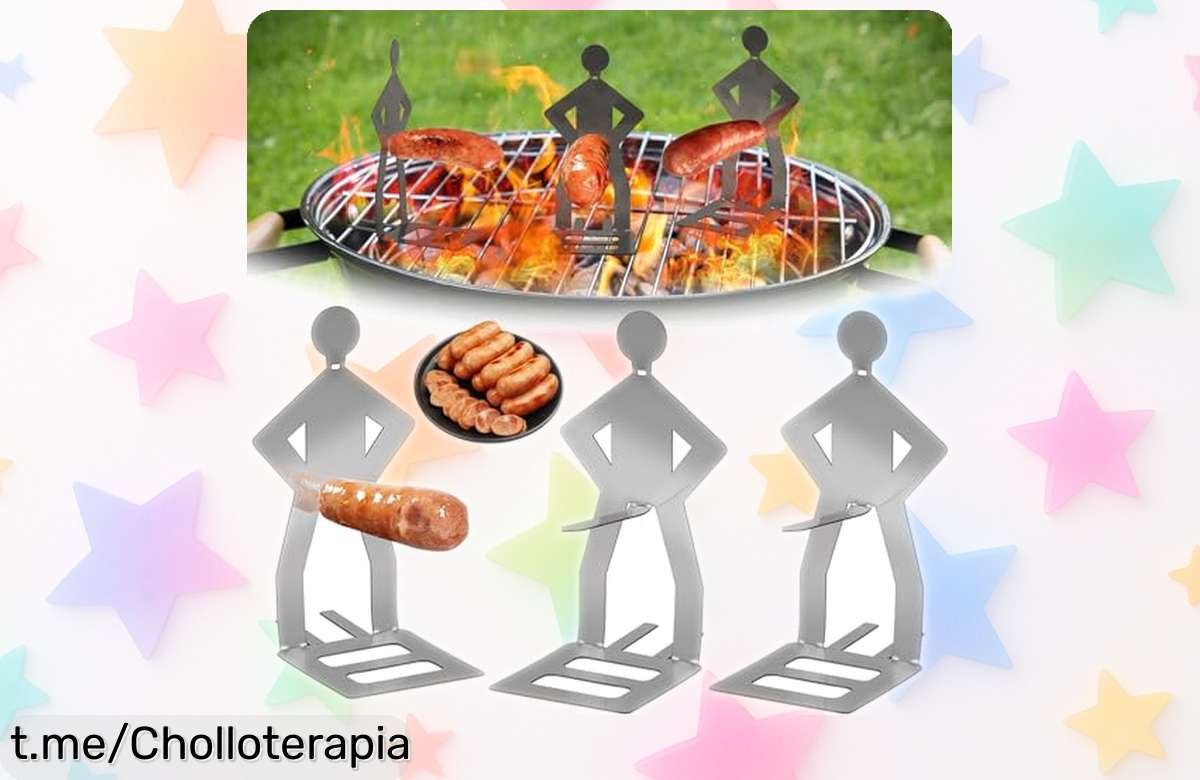 Descubre el soporte para salchichas de barbacoa, un accesorio genial que hará únicas tus parrilladas y está a precio tirado. ¡No te quedes sin él en tu próxima fiesta!