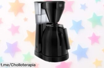 Descubre la cafetera Melitta Therm II con jarra isotérmica: ¡ofertón que mantiene tu café caliente hasta 2 horas y permite el toque perfecto! No lo dejes escapar, te encantará.