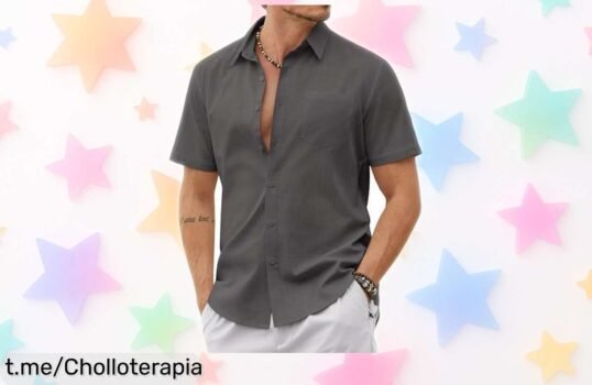 Descubre la camisa de manga corta COOFANDY: estilo clásico, algodón suave y un precio de ganga que no podrás dejar escapar. ¡Renueva tu armario hoy mismo!