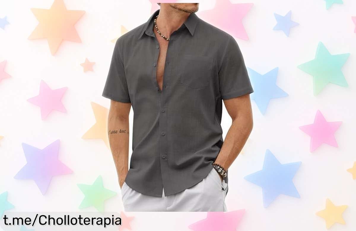 Descubre la camisa de manga corta COOFANDY: estilo clásico, algodón suave y un precio de ganga que no podrás dejar escapar. ¡Renueva tu armario hoy mismo!