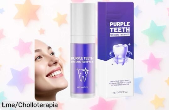 Descubre la pasta de dientes violeta que blanquea al instante y cuida tus encías, ¡un chollazo brillante para una sonrisa radiante todo el día!