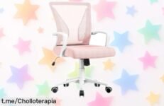 Descubre la silla de oficina Yaheetech con ruedas y respaldo transpirable, ¡rebajada a un precio increíble que no podrás dejar escapar!