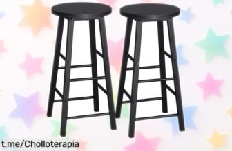Descubre los taburetes de bar WOLTU, estilo industrial y súper resistentes ¡Oportunidad única para transformar tu cocina o salón sin esforzarte!
