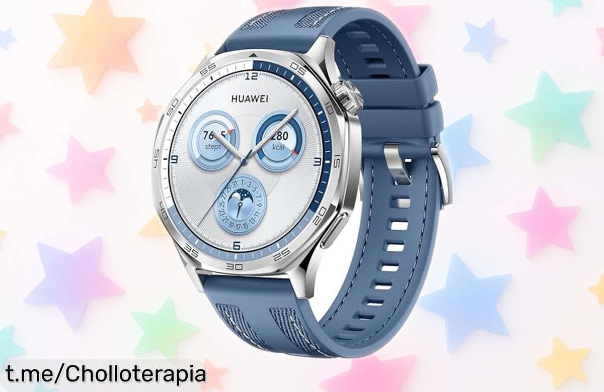 Deslumbra con el resistente reloj inteligente HUAWEI Watch GT 5, un ofertón que te motiva a ponerte en forma sin complicaciones y ¡con hasta 14 días de batería!