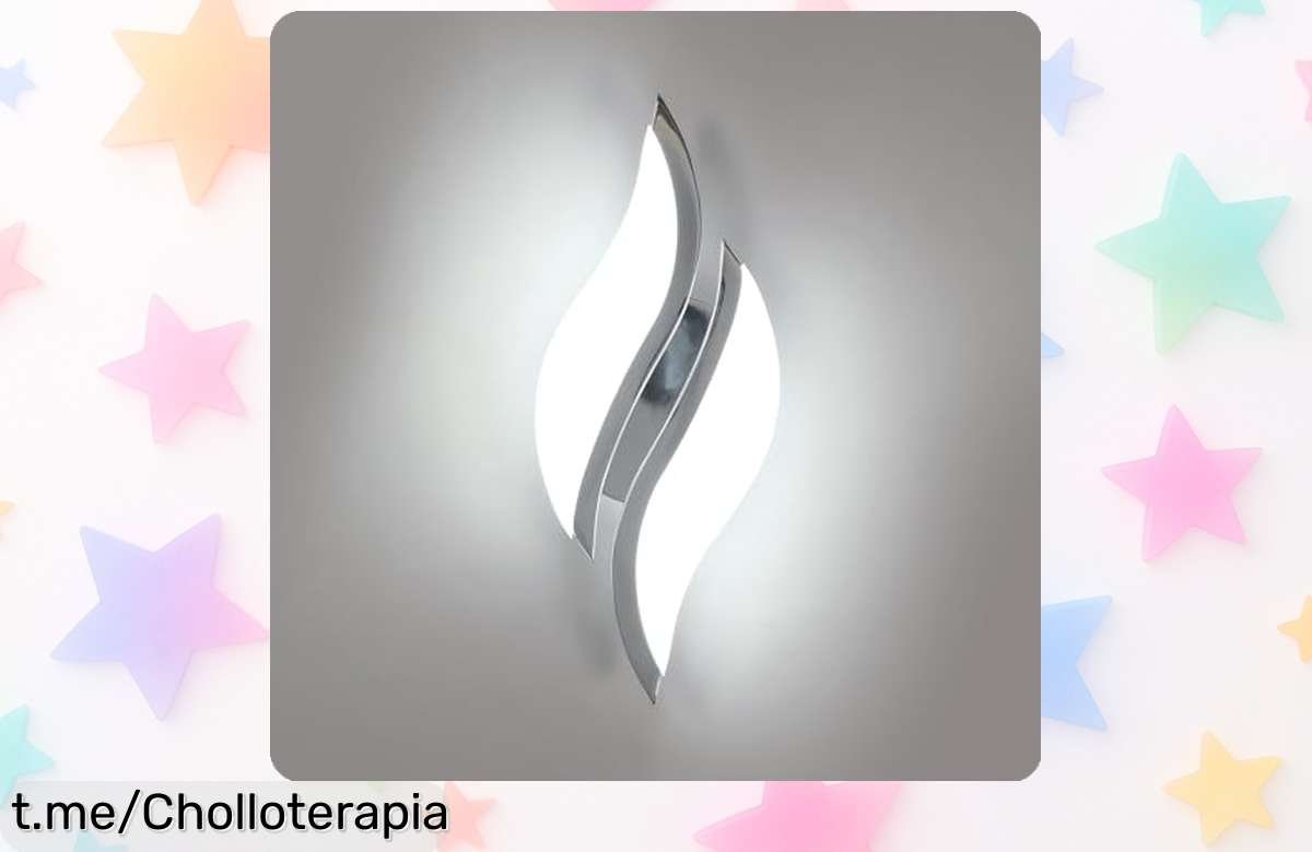 Deslumbrante lámpara de pared Goeco con diseño en forma de ola a precio loco, ideal para iluminar tu hogar y darle un toque moderno. ¡No te quedes sin la tuya!