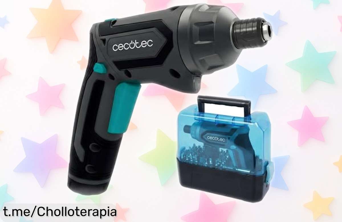 Destornillador eléctrico Cecotec PowerGyro 4000: un ofertón que te hará ajustar todo sin complicaciones, con luz LED y ¡49 puntas a tu disposición! No dejes pasar esta oportunidad.