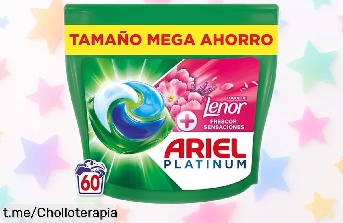Detergente líquido Ariel PODs Platinum para 60 lavados con poder de limpieza increíble y aroma fresquito, ¡aprovecha este precio de ganga antes de que se acabe!