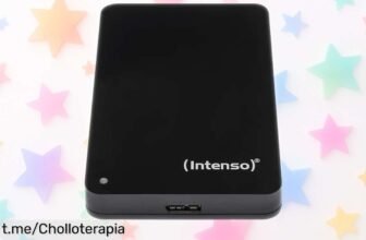 Disco duro externo Intenso de 1 TB, un ofertón increíble para pasar tus archivos volando y tener todo a mano en un momento. ¡No te quedes sin el tuyo!