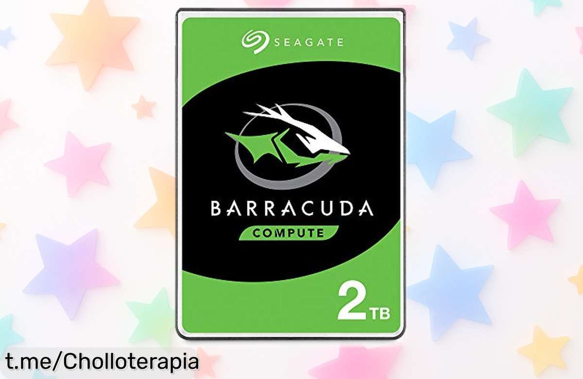 Disco duro interno de 2TB Seagate BarraCuda a precio loco, rápido y con capacidad para todo lo que sueñas guardar. ¡No pierdas la oportunidad de hacerte con este chollo!