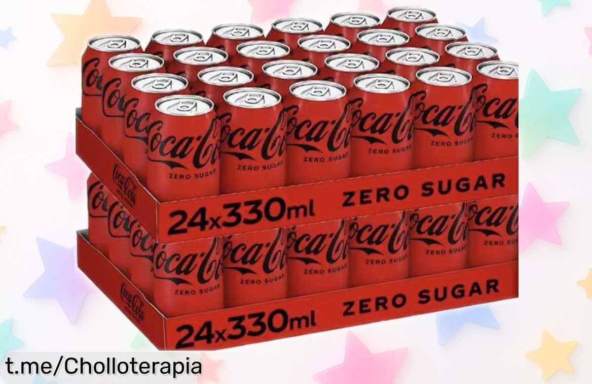 Disfruta de 48 latas de Coca-Cola y Coca-Cola Zero a un precio nunca visto: ¡burbujas infinitas para disfrutar con quien quieras, pero apresúrate que se agota!
