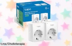 Disfruta del mini enchufe inteligente Tapo P110 en pack de 2 y controla todo desde tu móvil ¡Aprovecha este precio loco antes de que se agote!