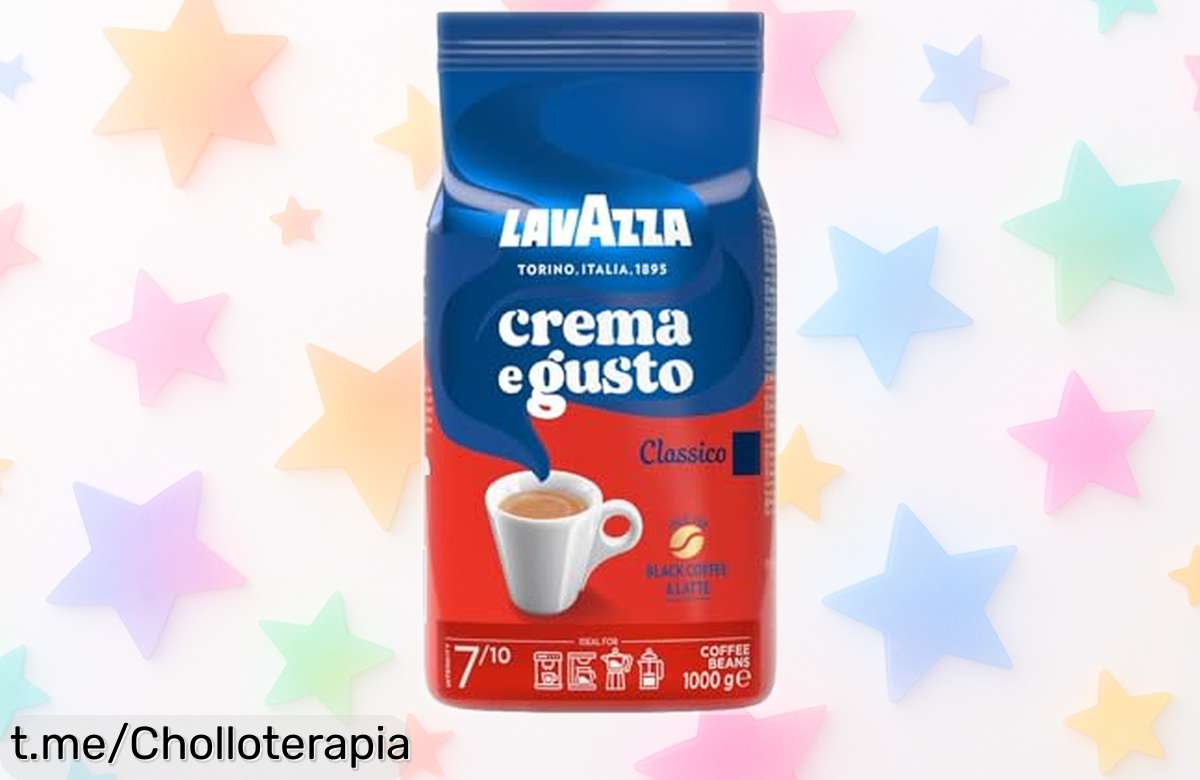 Disfruta del sabor intenso de un kilo de café Lavazza crema e gusto clásico a precio regalado, ¡no te lo pierdas y despierta tus sentidos ya!
