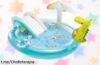 Divertida piscina hinchable IN TEX con tobogán cocodrilo y aspersor para un veranito lleno de risas, ¡aprovecha este precio increíble antes que se agote!