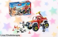 Divertido camión de bomberos PLAYMOBIL 71824, ideal para mentes creativas: ¡haz que la hora del juego sea inolvidable a un precio increíble!