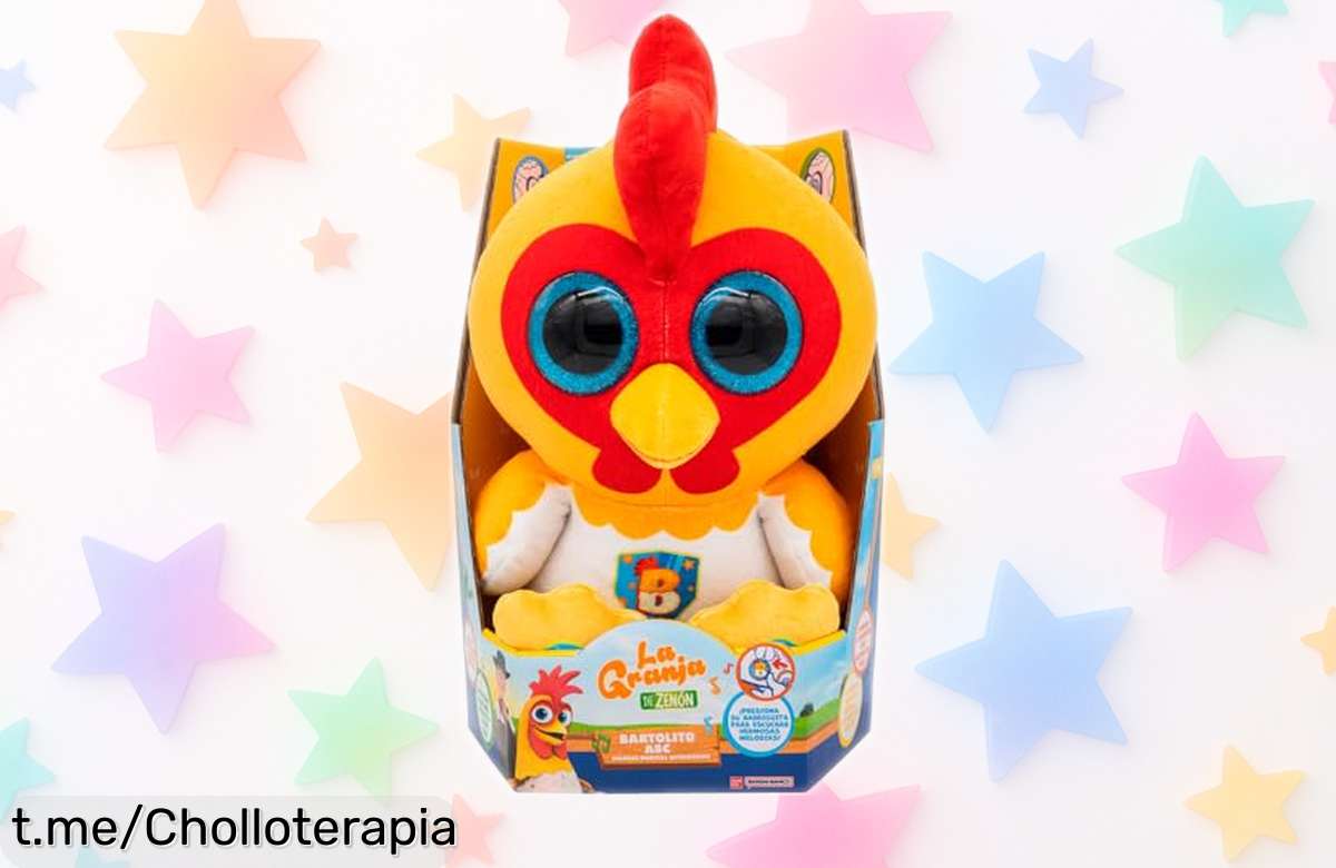 Divertido peluche interactivo Bartolito de Bandai que habla y canta para aprender jugando; ¡llega con pilas incluidas! Oferta limitada para hacer sonreír a los peques.