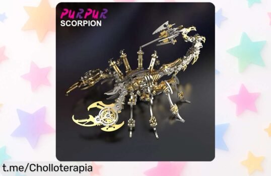 Diviértete montando increíbles bichos mecánicos 3D con este kit antiestrés, ¡rebajado a un precio regalado que no podrás resistir!