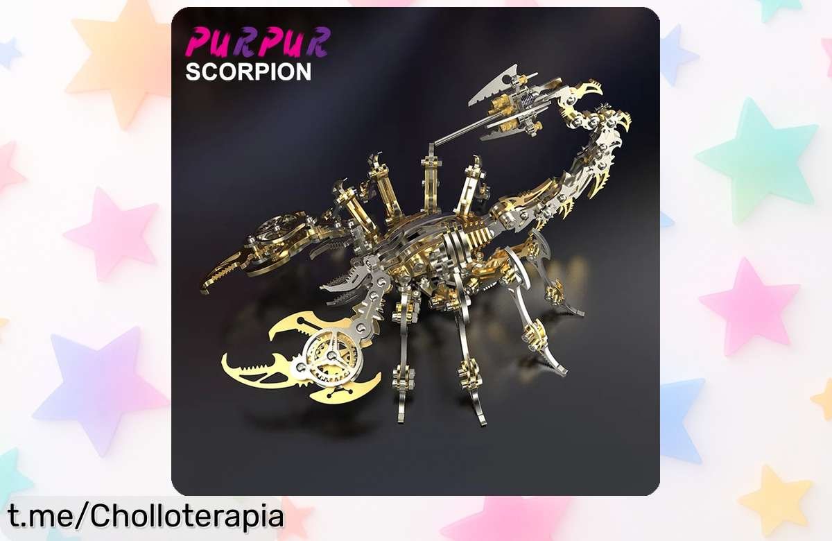 Diviértete montando increíbles bichos mecánicos 3D con este kit antiestrés, ¡rebajado a un precio regalado que no podrás resistir!