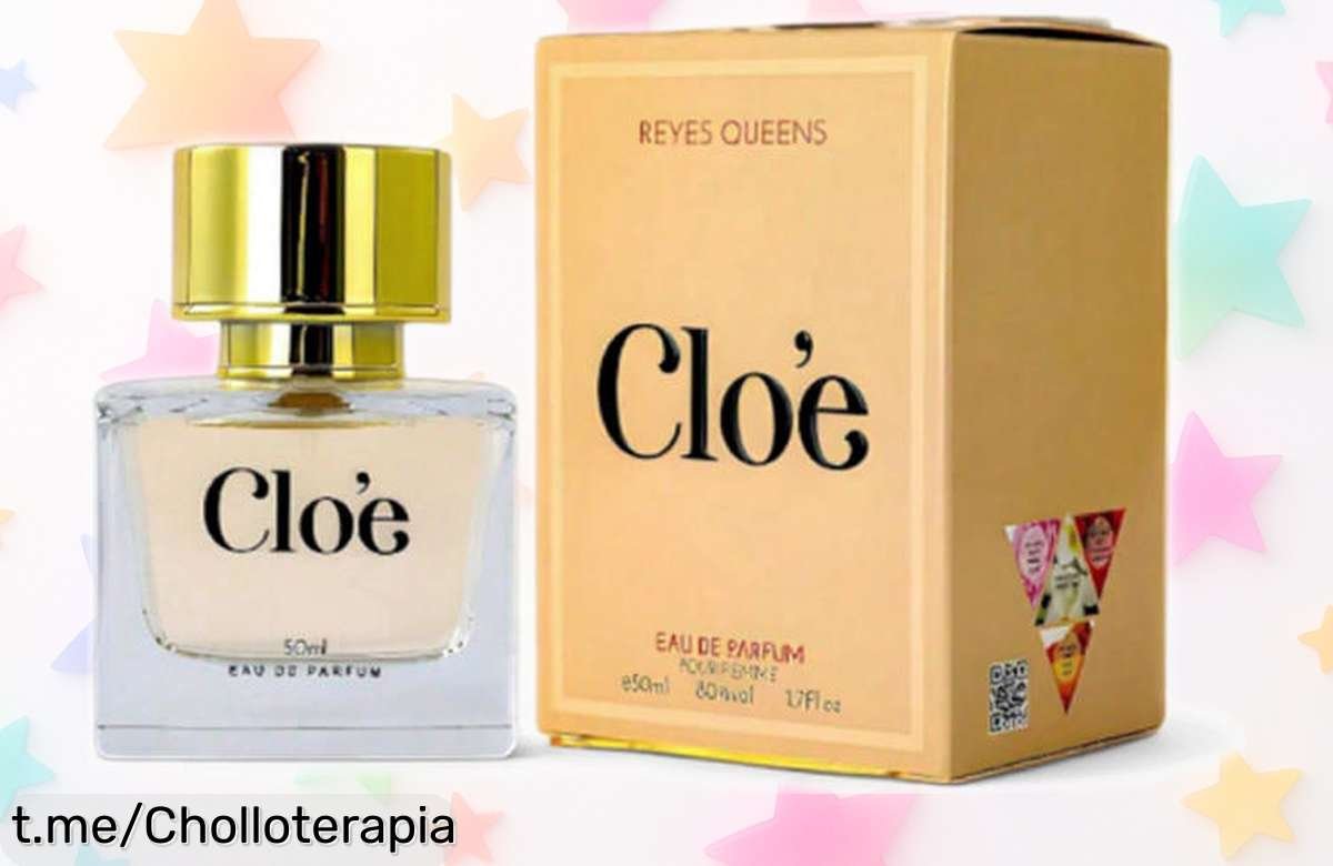 Elegante y actual perfume femenino Clo’e Eau de Parfum de Reyes Queens a un precio que no cuadra, ¡no te quedes sin este aroma irresistible!