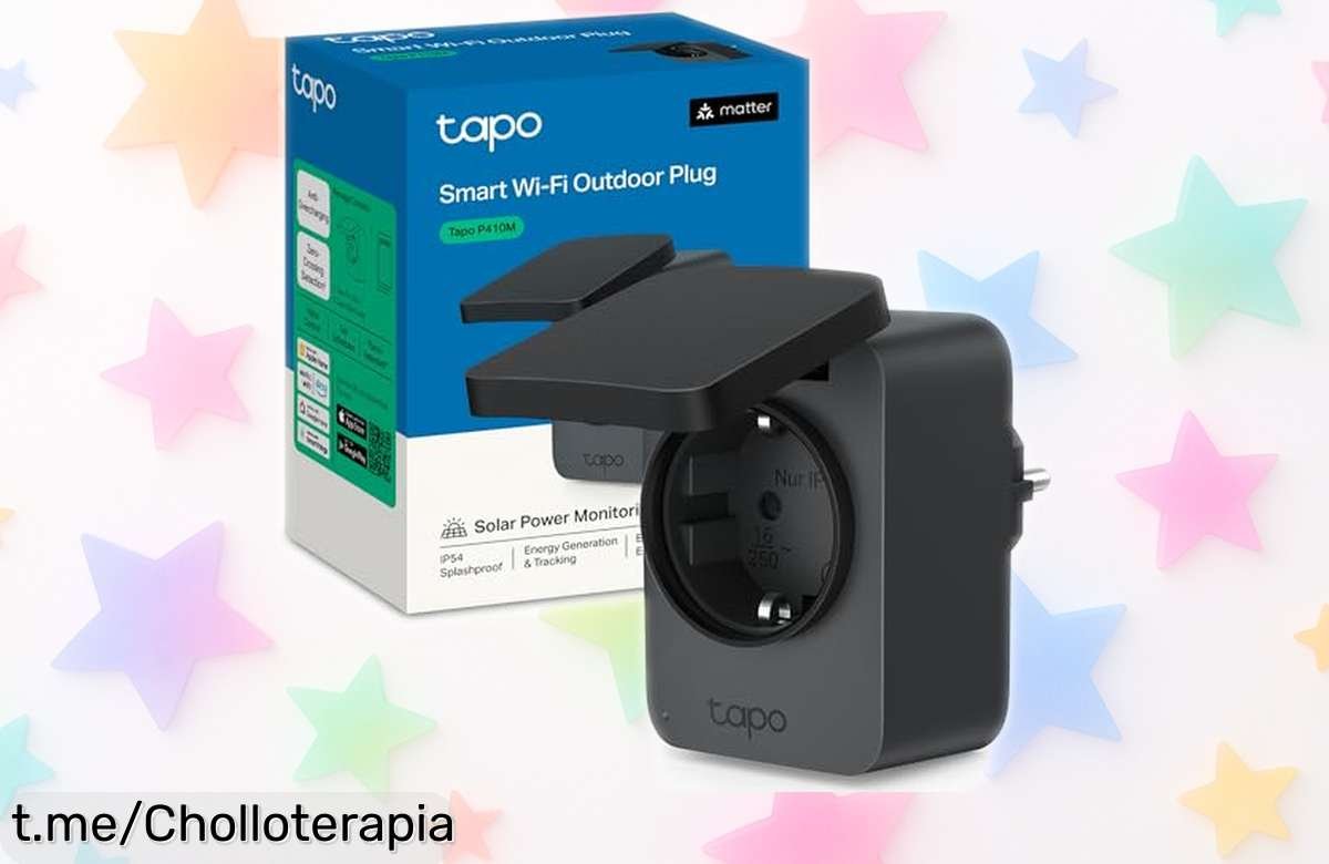 Enchufe inteligente Tapo P410M para exterior: controla tu energía desde tu móvil y voz, ¡rebajado a un precio brutal perfecto para tener todo listo en la terraza!