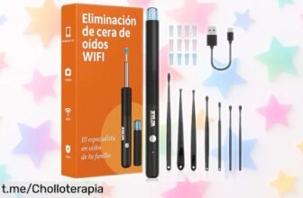 Endoscopio limpiador de oídos Xylla con cámara HD y kit completo: ¡ofertón increíble para mantener siempre tu salud auditiva bajo control, no dejes escapar este chollo!