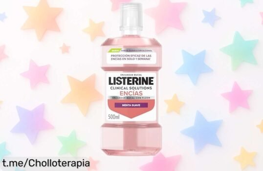 Enjuague bucal Listerine Clinical Solutions para encías: adiós a la placa en 30 segundos y aliento fresco, aprovecha este chollo que cuida tu sonrisa sin esfuerzo.