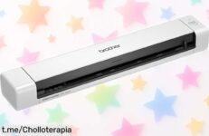 Escáner portátil de documentos A4 Brother DS640 a precio loco, silencio total para escanear sin distracciones; ¡no dejes escapar este chollazo que estabas buscando!