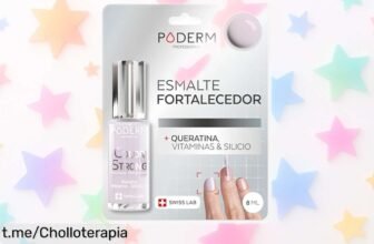 Esmalte fortalecedor de uñas PODERM: repara y protege con biotina y queratina a un precio loco que hará brillar tus manos y pies como nunca antes. ¡No esperes más para lucirlas!