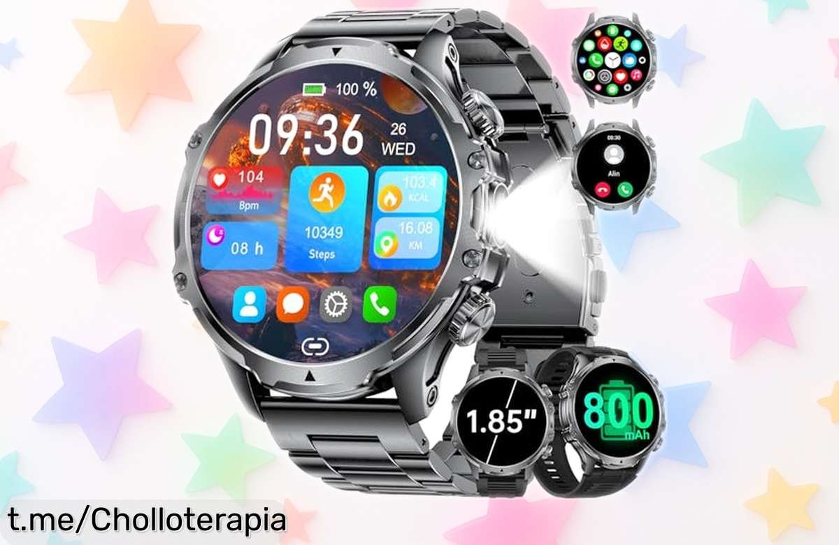 Espectacular reloj inteligente LIGE para hombre con funciones deportivas, batería de 10 días y linterna LED; ¡no dejes pasar este chollo imperdible para darle caña al deporte!
