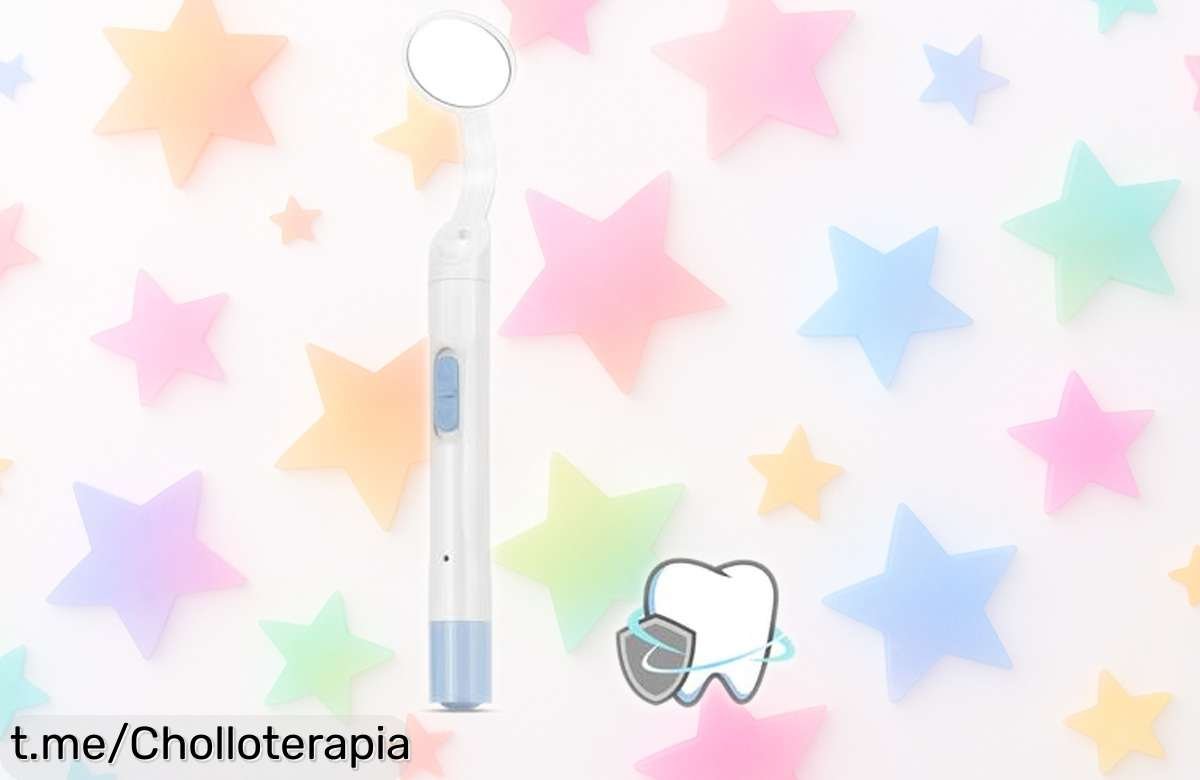 Espejo dental recargable con doble luz LED y sin empañamiento, ¡el gadget que necesitas para verte bien ahora a un precio increíble! No te pierdas esta oportunidad.