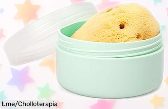 Esponja de baño Suavinex súper suave para bebés con piel sensible: cuida su delicada piel y llévala a cualquier parte, ¡aprovecha este precio increíble!
