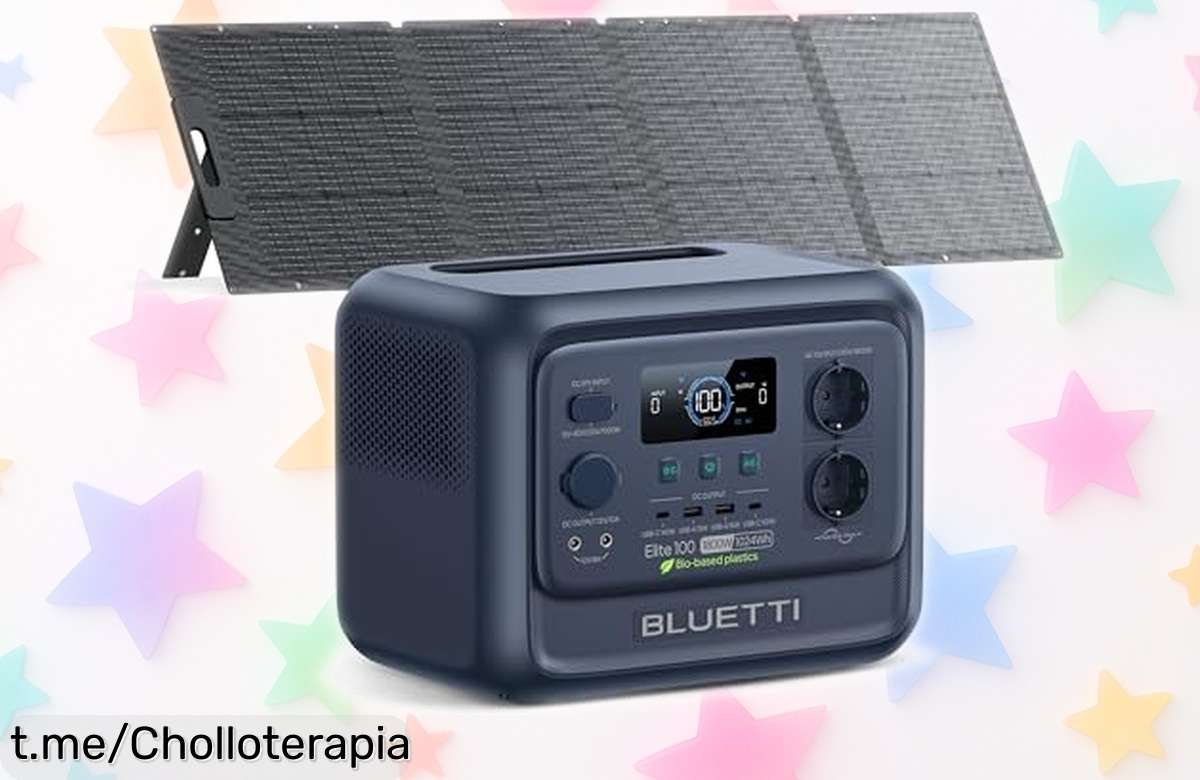 Estación de energía portátil Bluetti Elite 100 V2, ¡ahora con un chollo increíble que te dará poder donde quieras! La luz nunca se apagará en tu vida.