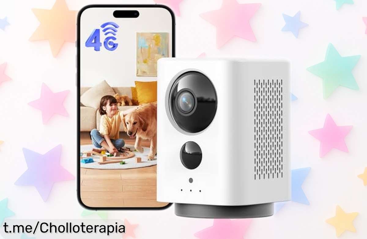 Explosiva cámara de vigilancia interior NUASI 4G con SIM: cuida a tus seres queridos sin líos, imagen nítida y giro total. ¡Aprovecha este ofertón antes que se acabe!