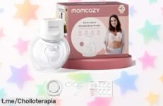 Extractor de leche eléctrico portátil Momcozy S12 Pro, el aliado silencioso para mamás que buscan relajarse; chollazo imperdible a un precio de ganga solo por tiempo limitado.