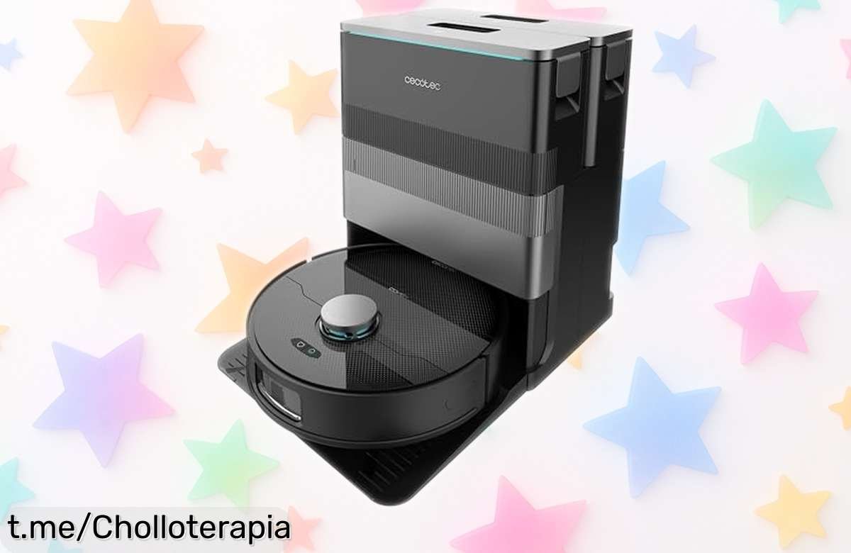 Fabuloso robot aspirador y friegasuelos Cecotec Conga X70, súper succión de 15000Pa y base autovaciado; ¡sin líos en casa por un precio brutal! Aprovecha esta oferta antes que se acabe.