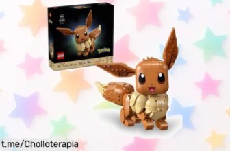 Figura 3D de Eevee LEGO® para montar y decorar, esto está regalado y es el toque que tu habitación estaba esperando ¡No te quedes sin él!