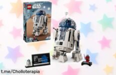 Figura articulada LEGO Star Wars R2D2 con minifigura de Darth Malek, ¡un super chollo para fans y coleccionistas que no puedes dejar escapar!