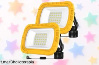 Focos LED portátiles TSUN 30W en pack de 2 a un precio loco, ilumina tu taller como nunca y haz que tus proyectos brillen bajo cualquier clima. ¡No te quedes sin ellos!