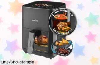 Freidora de aire Cecotec Cecofry&Grill Duoheat 4000, el chollo que no puedes dejar escapar para disfrutar carnes y pizzas perfectas sin complicaciones, ¡corre antes de que se acabe!