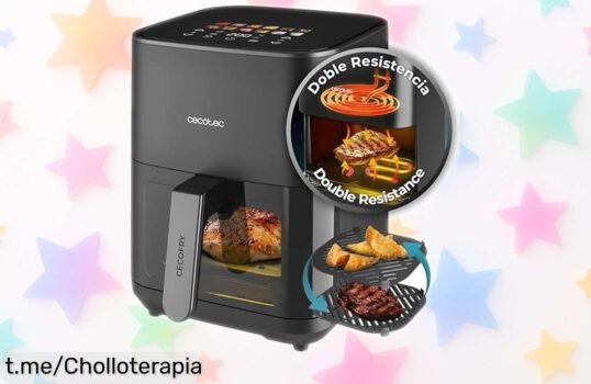 Freidora de aire Cecotec Cecofry&Grill Duoheat 4000, el chollo que no puedes dejar escapar para disfrutar carnes y pizzas perfectas sin complicaciones, ¡corre antes de que se acabe!