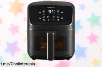 Freidora de aire Prixton Cook Organics 4,2 L con 8 programas y pantalla táctil a precio loco, ¡prepara platos crujientes y saludables que no querrás dejar de probar!