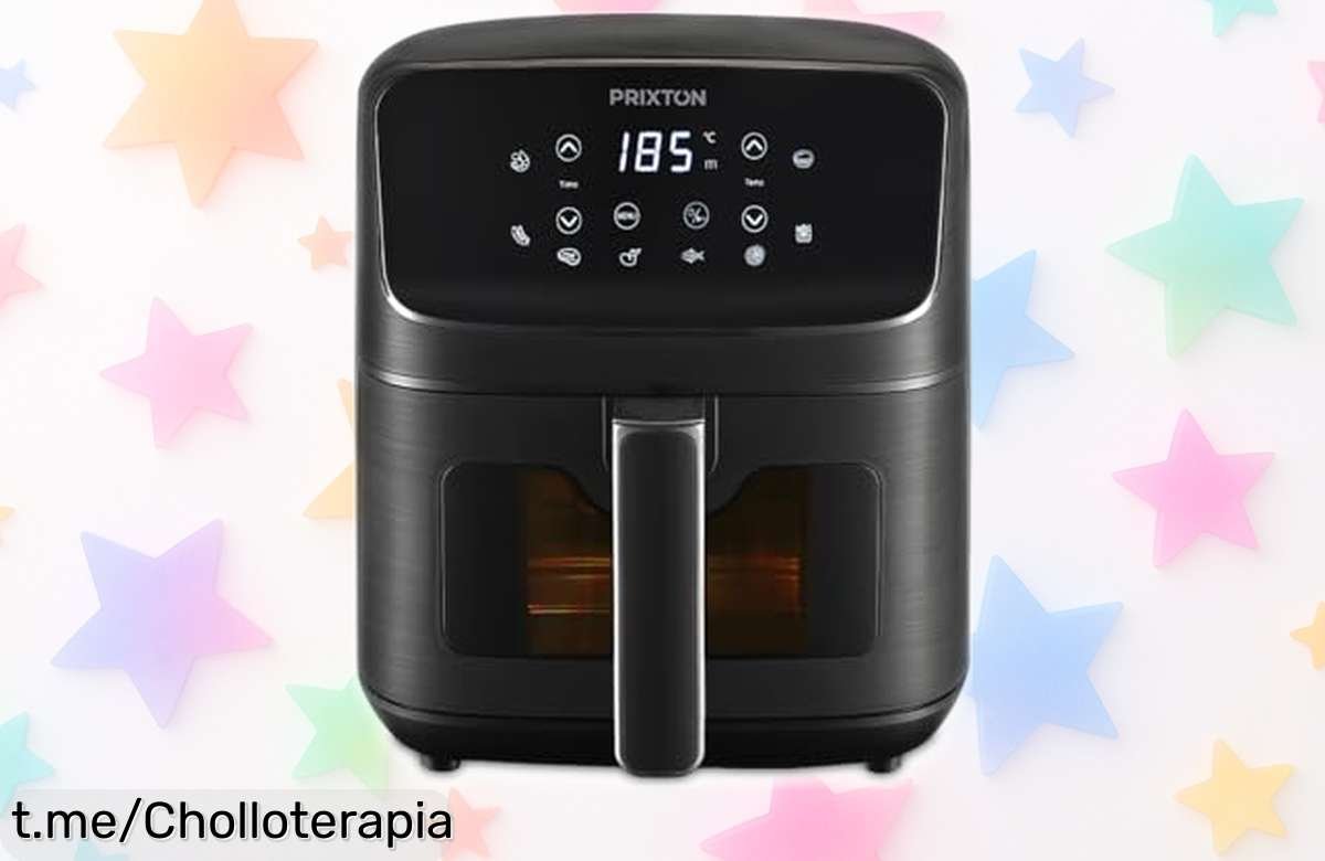 Freidora de aire Prixton Cook Organics 4,2 L con 8 programas y pantalla táctil a precio loco, ¡prepara platos crujientes y saludables que no querrás dejar de probar!