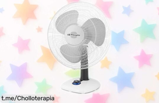 Fresquito en tu mesa con el ventilador Orbegozo TF 0123, un pepinazo a precio de ganga que no puedes dejar escapar. ¡No te quedes sin él y siente la brisa!