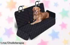 Funda impermeable para asiento de coche para perros, un must que mantiene todo limpio por un precio regalado que no puedes dejar escapar en tus viajes. ¡Aprovecha esta oferta única!