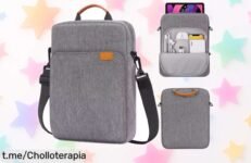 Funda impermeable para portátil y tabletas de hasta 13” con múltiples bolsillos, ¡precio increíble que no visualizarás dos veces! No pierdas la oportunidad de llevar tu equipo protegido.