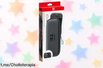 Funda para Nintendo Switch 2 que cuida tu consola y la mantiene ordenada, ¡super chollo que no querrás perderte!