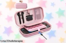Funda rígida para Nintendo Switch con espacio para 22 juegos y cargador integrado a un precio regalado, ¡protege tu diversión y organiza tu gaming ya mismo!