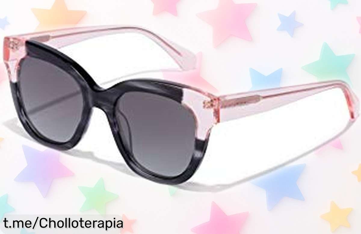 Gafas de sol Hawkers Black Pink Audrey, el ofertón retro que no puedes dejar pasar: ¡protégete con estilo y eleva tu look al instante!