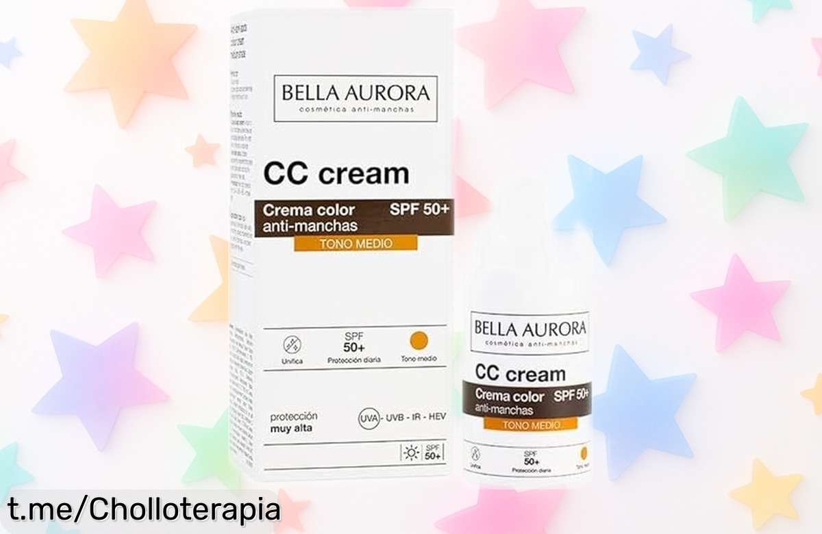 Gana un tono perfecto y cuida tu piel con la CC Cream Antimanchas Bella Aurora a precio loco: ¡no dejes pasar este chollo que realza tu belleza!